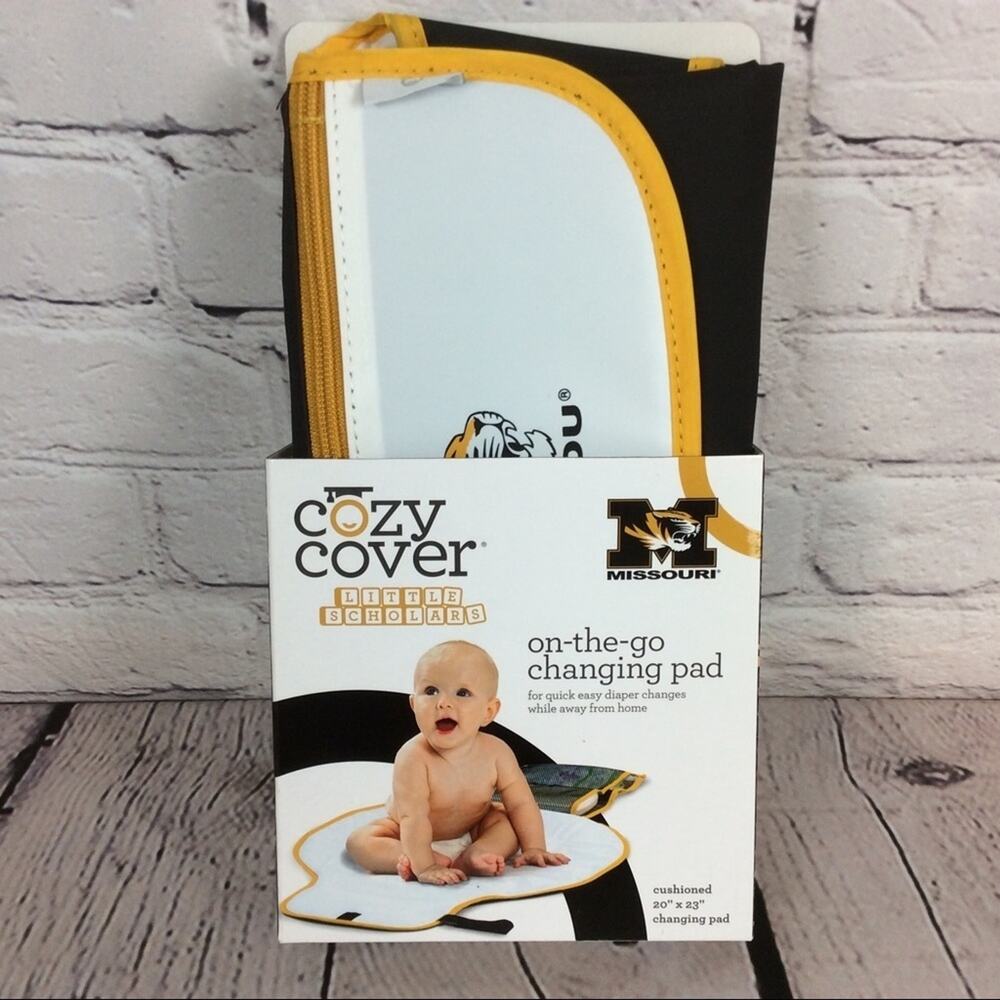 NCAA Missouri Tigers Cozy Cover Diaper Changing Pad Tailgating Game Day